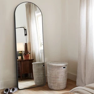 KIAYACI Arched Full Length Mirror Floor Mirror with Stand Bedroom Dressing Mi... - Picture 1 of 7