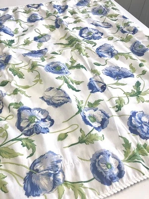 A Laura Ashley Freshford Estándar Falsa Azul Amapola Floral EE. UU. Raro Foto 1 de 4