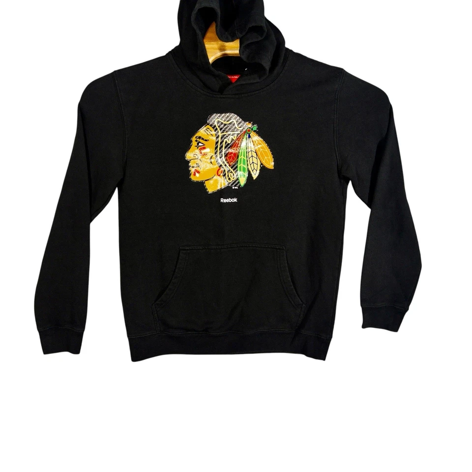 Reebok Face Off Collection NHL Hockey Chicago Blackhawks Hoodie Youth XL (18) - Image 1 of 4
