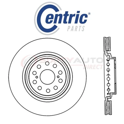 Centric C-TEK Disc Brake Rotor for 2007-2017 Lexus LS460 4.6L V8 - Kit Set wq - Изображение 1 из 4