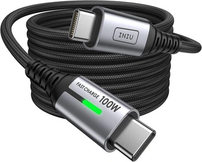 INIU USB C Kabel 100W PD3.0 Schnellladekabel Geflochten iPhone MacBook 2M - Bild 1 von 4