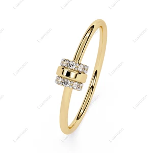 Lab-Created 0.50 Ct Round Cut White Diamond Engagement Ring 10K Yellow Gold - Picture 1 of 5