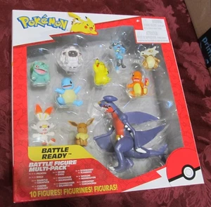 Pokemon 2021 10 FIGURA DE BATALLA PAQUETE MÚLTIPLE Conjunto de figuras Jazwares Pikachu Garchomp - Imagen 1 de 4