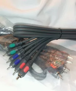 DISH NETWORK RGB HD VIDEO PREMIUM COMPONENT CABLE (HDTV +BLUERAY) 6' ft - Picture 1 of 6