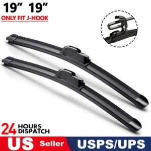 19"+19" Premium Quality All Season Beam Windshield Front Wiper Blades (Set of 2) - Bild 1 von 8