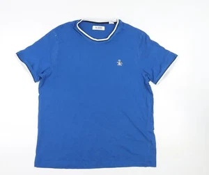 Original Penguin Blue XL Cotton T-Shirt - Picture 1 of 12
