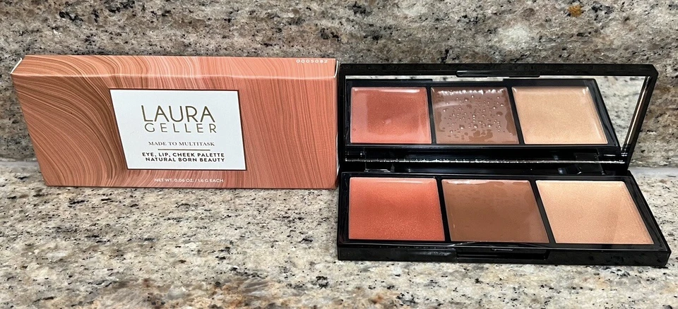 Laura Geller Natural Born Beauty Blush Lip Eye Lip Cheek Palette Multitask - Image 1 of 1