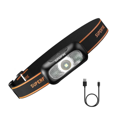 Linterna Lámpara Cabeza 110lm Usb-C IP44 Impermeable 35m Rango 5 Modos 500mAh - Imagen 1 de 3