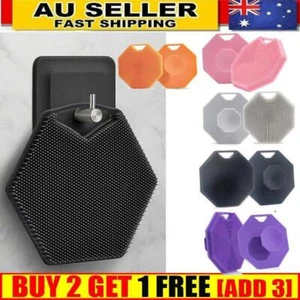 Silicone Body Scrubber Shower Exfoliating Scrub Sponge Bath Washing Massage Tool - Picture 1 of 14