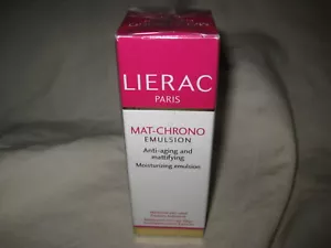 Lierac Mat-Chrono Emulsion Anti-Aging and Mattifying 1.42oz 40ml NEW SEALED BOX - Picture 1 of 6