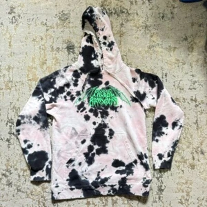 Sudadera con Capucha Phoebe Bridgers Tour Concierto Rosa/Negro Tie Dye • Pequeña - Imagen 1 de 9