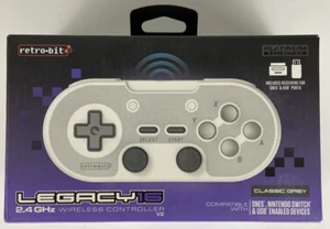 Retro-Bit Legacy 16 2,4GHz Wireless Controller v2 - SNES, Switch, PC, Mac - Grau - Bild 1 von 3