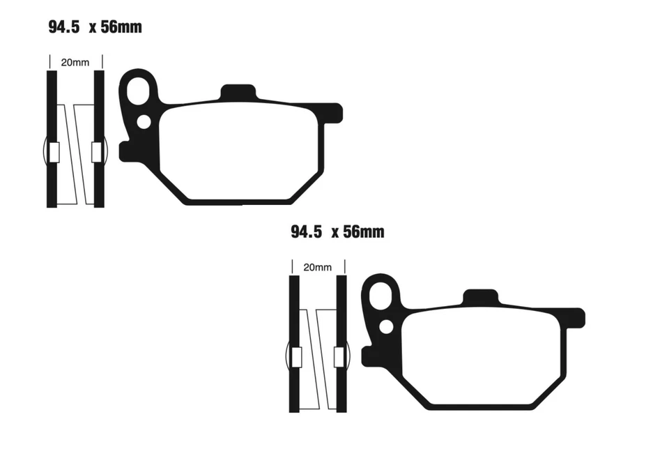 Juego de pastillas de freno delanteras EBC para Yamaha RD 400 1978 Foto 1 de 1