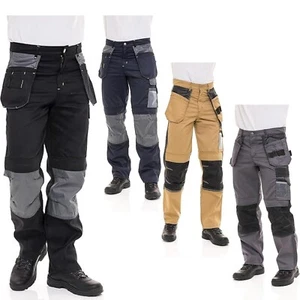 Herren Bau Arbeitshose strapazierfähig Werkzeugtaschen Hose für den taktischen Einsatz - Bild 1 von 22