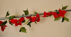 72 KUNST WEIHNACHTSGIRLANDEN NEU POSTEN WEIHNACHTSSTERN GIRLANDE WEIHNACHTEN - Bild 1 von 4