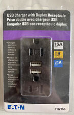 Eaton USB Charger Duplex Receptacle Power Outlet Electrical Oil Rubbed Bronze