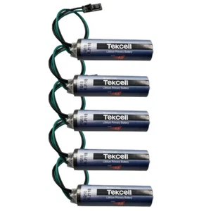 5pcs for Tekcell SB-AA11 3.6V 2400mAh AA Li Battery Non Rechargeable with Plug - Picture 1 of 7
