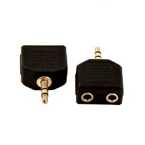 1Pcs 3.5mm Jack Double Earphone Headphone Y Splitter Cable 1 to 2 Audio Adapter - Picture 1 of 6