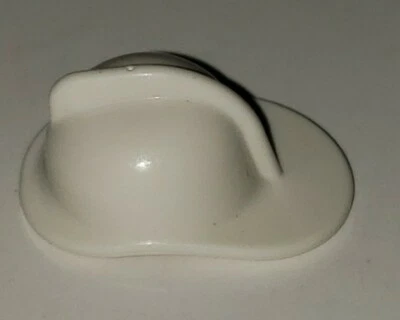 Lego City WHITE FIREFIGHTER HELMET Fireman Minifig Accessory Head Gear Fire Hat! - Image 1 of 4