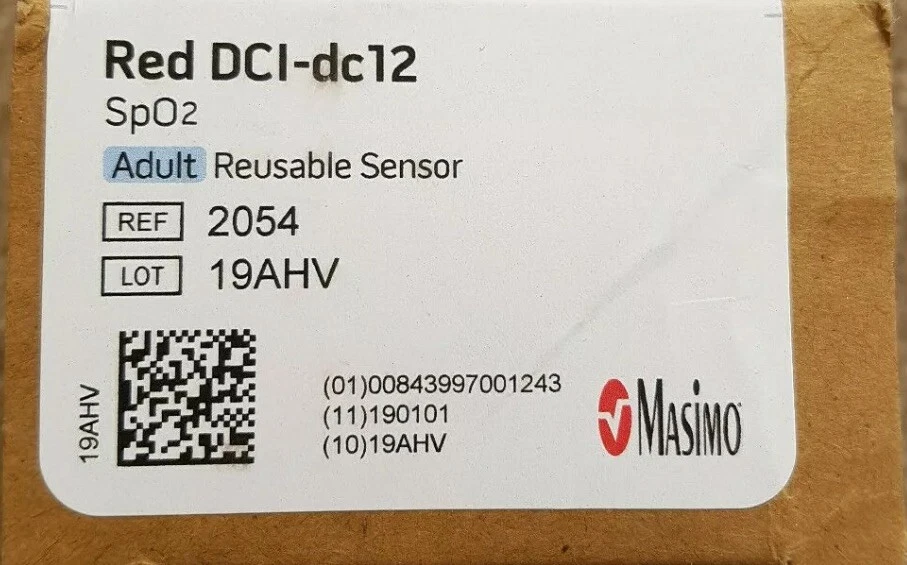 Masimo 2054 Adult SpO2 Reusable Sensor