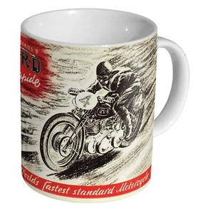 Taza de café/taza de té de cerámica vintage Vincent H.R.D. Rapide - Imagen 1 de 1