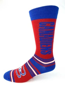 Montreal Canadiens Hockeysocken rot blau & weiß gestreift Deuce Crew für Erwachsene - Bild 1 von 2