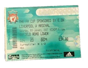 LIVERPOOL V ARSENAL - MATCH TICKET - FA CUP RD 3 - 1.06.2007 - Bild 1 von 1