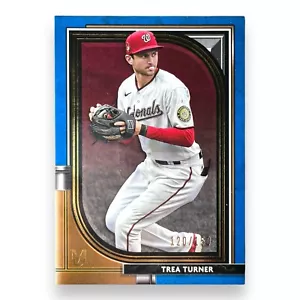 Trea Turner 2021 Topps Museum Collection Zafiro 120/150 Nacionales Filis MLB - Imagen 1 de 2