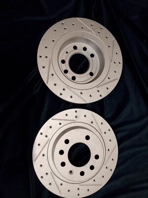 Pair Disc Brake Rotor Drilled  Slotted - L/R Rear DFC Pontaic Soltice Saturn Sky - Изображение 1 из 3