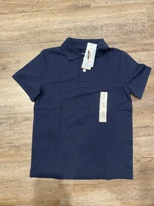 Boys Pique Uniform Polo Navy - Cat & Jack L 10/12 - Picture 1 of 1