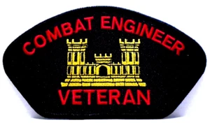 MILITÄR GESTICKTER PATCH - KAMPFINGENIEUR VETERAN -- AUFBÜGELN - NEU 5x3" - Bild 1 von 1