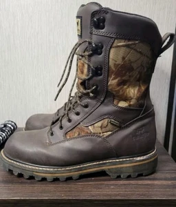 RED WING IRISH SETTER HUNT 816 CAMO DARK BROWN LEATHER MENS SIZE 11.5 WIDTH D - Picture 1 of 5