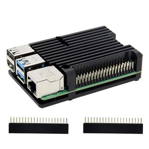 Raspberry Pi 4 Boitier Radiateur Raspberry Pi 4B en Alliage Aluminium Cas De ... - Afbeelding 1 van 9