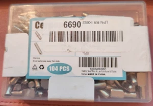 104Pcs Shelf Pins Kit4 Styles Nickel Plated Shelf Support PegsBookshelf Pegs f - Picture 1 of 2