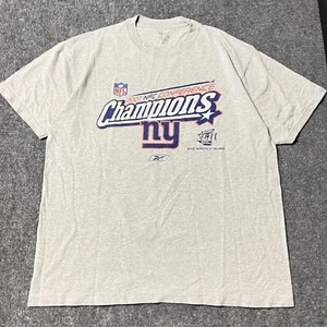 Reebok NFL New York Giants Shirt Men's XL Gray Crew Neck Short Sleeve EUC - Picture 1 of 6