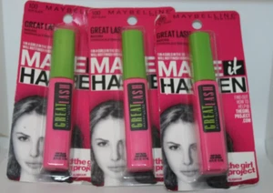 3 Maybelline Great Lash, 100 Blackest Black - Picture 1 of 2