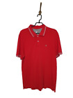 Champion Red Short Sleeve Polo Shirt Cotton Men Size: XL