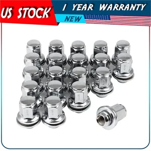 20 Pcs M14X1.5 Lug Nuts 0.87" Hex Fits Land Rover Defender 90 Closed-End Chrome - Picture 1 of 7