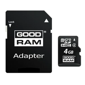 Goodram M40A-0040R11 4GB MicroSDHC Class 4 memory card - memory cards (4 GB, Mic - Foto 1 di 1