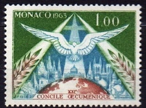 MONAC0 #543 MNH VATICAN II 21st ECUMENICAL COUNCL OF ROMAN CATHOLIC CHURCH - Picture 1 of 1