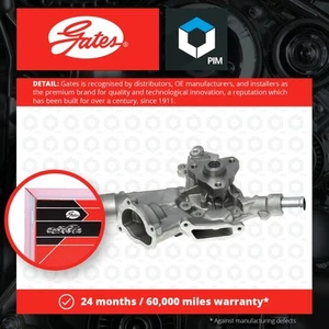 Water Pump fits VAUXHALL CORSAVAN C 1.2 00 to 06 Z12XE Coolant Gates 1334079 New - Picture 1 of 4