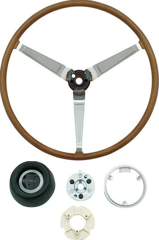 OER Deluxe Sport Woodgrain Steering Wheel Kit For 1969-1970 Pontiac Models - Image 1 of 4