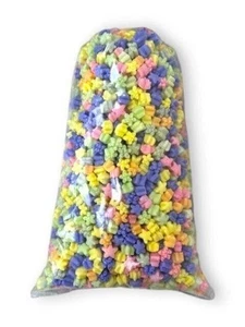 FunPak Rainbow Stars Biodegradable Packing Peanuts 1.5 cu ft Bag - Picture 1 of 5