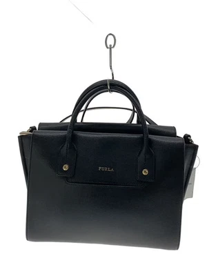 FURLA Handbag Leather BLK Solid Color - Image 1 of 4