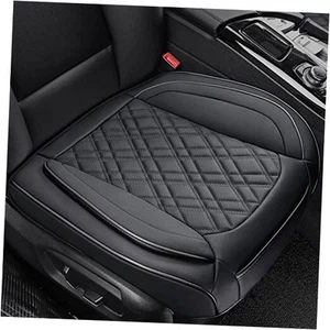 Car Seat Cover Front PU Leather Seat Covers, 2Pcs Universal Bottom Seat Covers - Picture 1 of 8