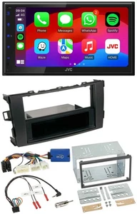 JVC Bluetooth USB Lenkrad 2DIN DAB Autoradio für Toyota Auris 2011-2012 schwarz - Bild 1 von 12