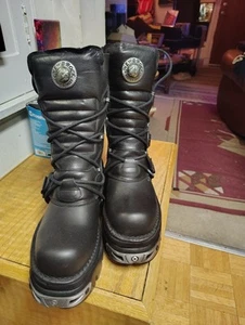 New Rock Leathers Boots - Picture 1 of 12