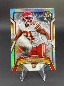 2025 Topps Resurgence Jaden Hicks (RC) Rookie Refractor Card #145 Chiefs - Bild 1 von 6