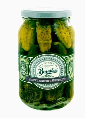 Bornibus, Sweet and Sour Gourmet French Gherkins, 30.34 Oz, Made in France - Image 1 of 2