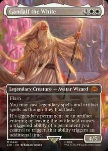 Magic The Gathering Magic The Gathering Gandalf The White Borderless El Señor de los Anillos Casi Nuevo - Imagen 1 de 1